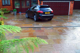 Driveway made from Old London Newly Cut Paving Stone